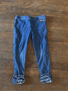 Matilda Jane Navy Leggings with Ruffle Cuffs